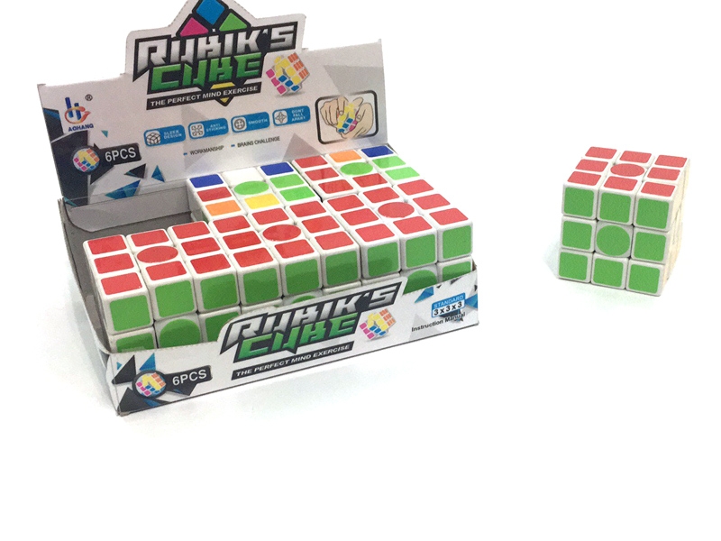 5.7CM HEAT TRANSFER MAGIC CUBE 6PCS/DISPLAY BOX - HP1116972