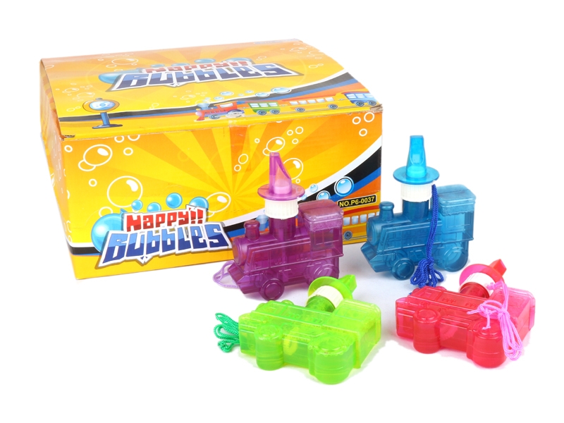 BUBBLE TOYS W/WHISTLE（4 COLORS）24PCS/DISPLAY BOX - HP1117042