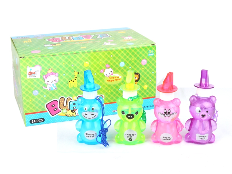 BUBBLE TOYS W/WHISTLE（4 COLORS）24PCS/DISPLAY BOX - HP1117045
