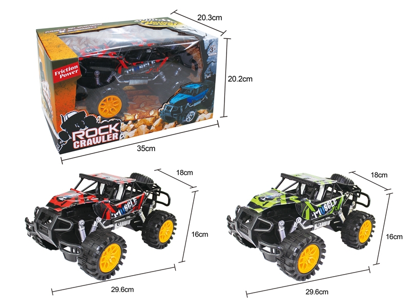 FRICTION CAR  GREEN & RED - HP1117136