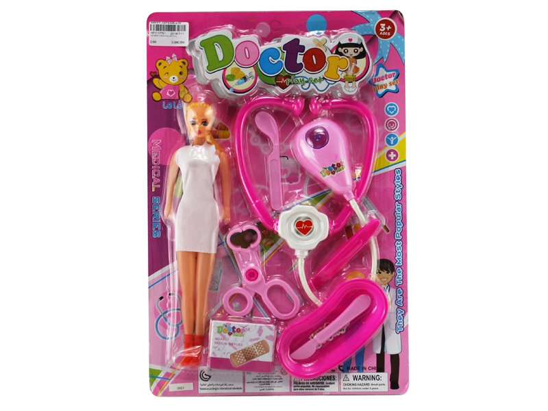 DOCTOR SET W/BLOW MOLD BODY DOLL - HP1117751
