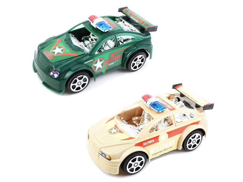 PULL BACK MILITARY CAR  DESERT YELLOW/ARMY GREEN - HP1118108