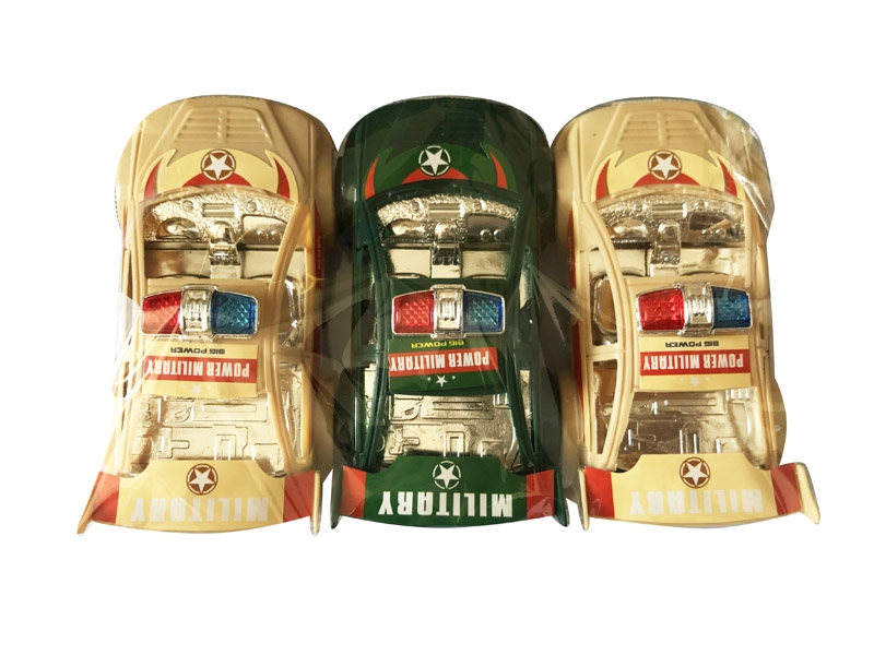 PULL BACK MILITARY CAR  DESERT YELLOW/ARMY GREEN - HP1118114