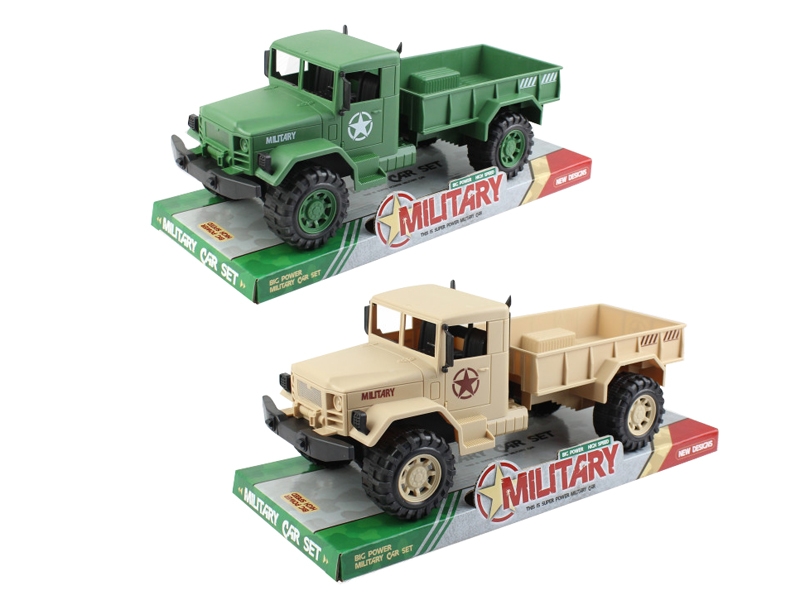 FRICTION MILITARY CAR  DESERT YELLOW/ARMY GREEN - HP1118115