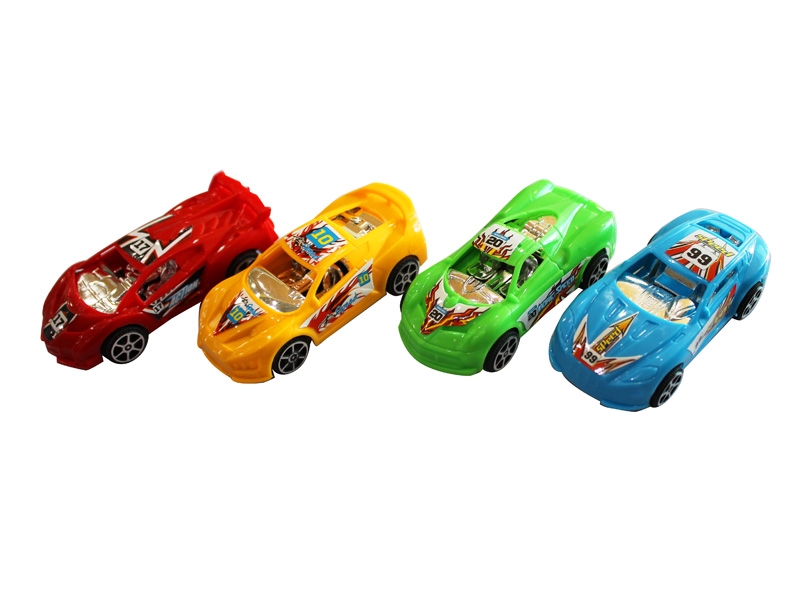 PULL BACK CAR RED/BLUE/YELLOW/GREEN 4ASST - HP1118147