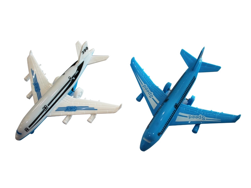 PULL BACK PLANE BLUE/WHITE 2ASST - HP1118148