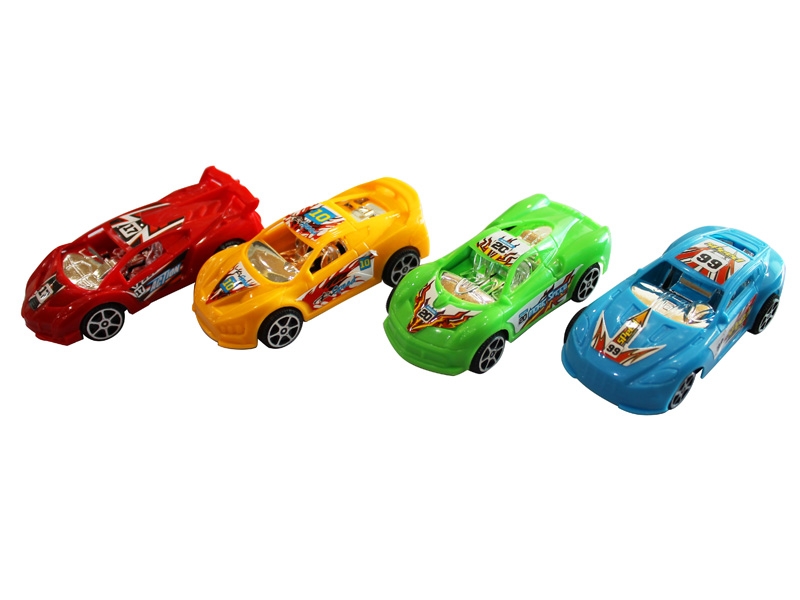 PULL BACK CAR RED/BLUE/YELLOW/WHITE 4ASST - HP1118149