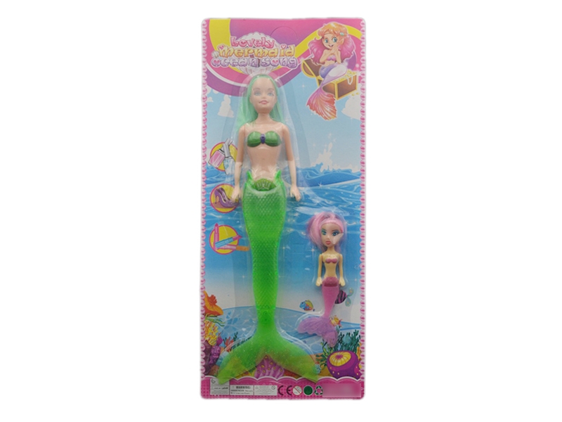 SOLID BODY DOLL MERMAID W/ACCESSORIES - HP1118207