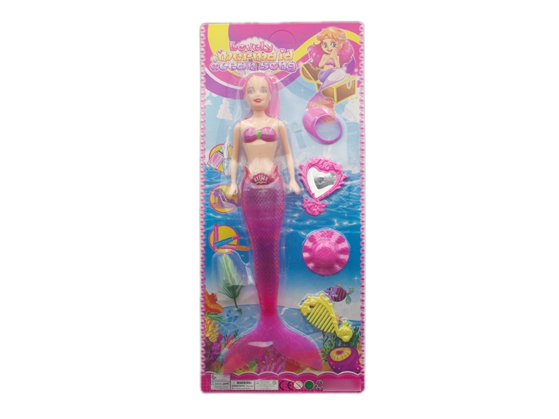 SOLID BODY DOLL MERMAID W/ACCESSORIES - HP1118210