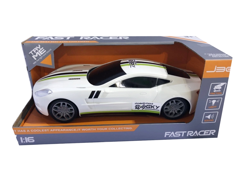 FRICTION CAR W/LIGHT & MUSIC  & INCLUDED BATTERY - HP1118337