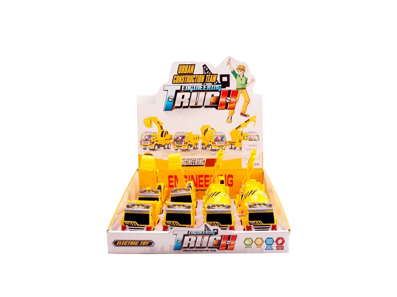电动万向工程车带灯光音乐（8PCS） - HP1118705