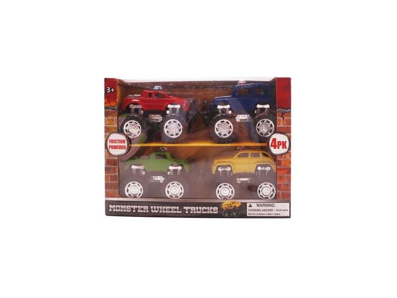 FRICTION POLICE CAR 4PCS - HP1118799