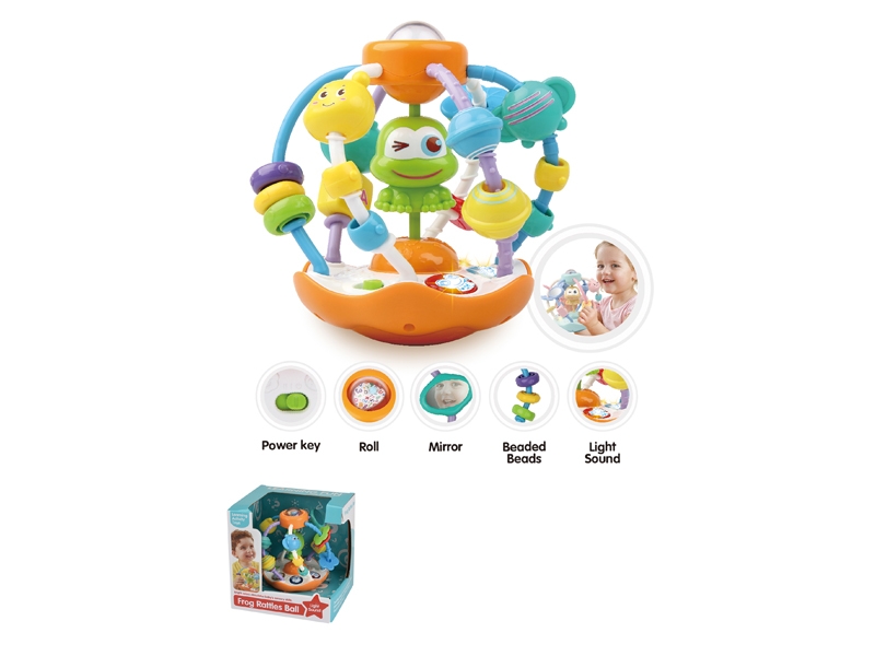FROG RATTLES BALL W/LIGHT & SOUND - HP1119422