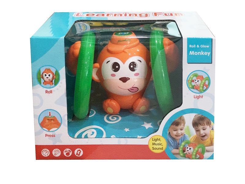 ROLL & GLOW  MONKEY W/ LIGHTS &  MUSIC - HP1119437