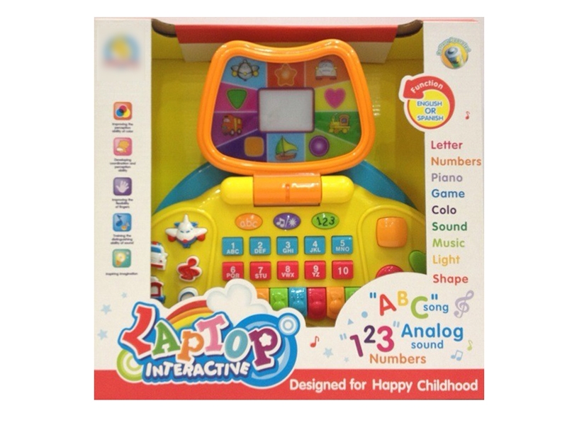 LEARNING MACHINE W/LIGHT & MUSIC & SOUND, ENGLISH & SPANISH - HP1119474
