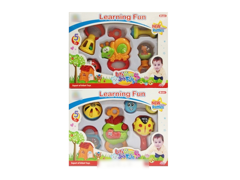 BABY RATTLE SET 5 PCS 2 ASST. - HP1119479