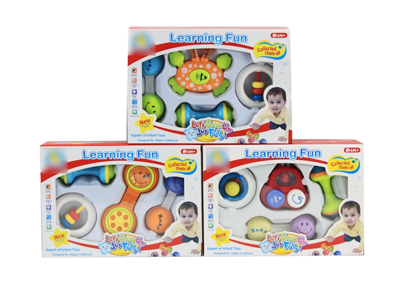 BABY RATTLE SET 4 PCS 3 ASST. - HP1119512