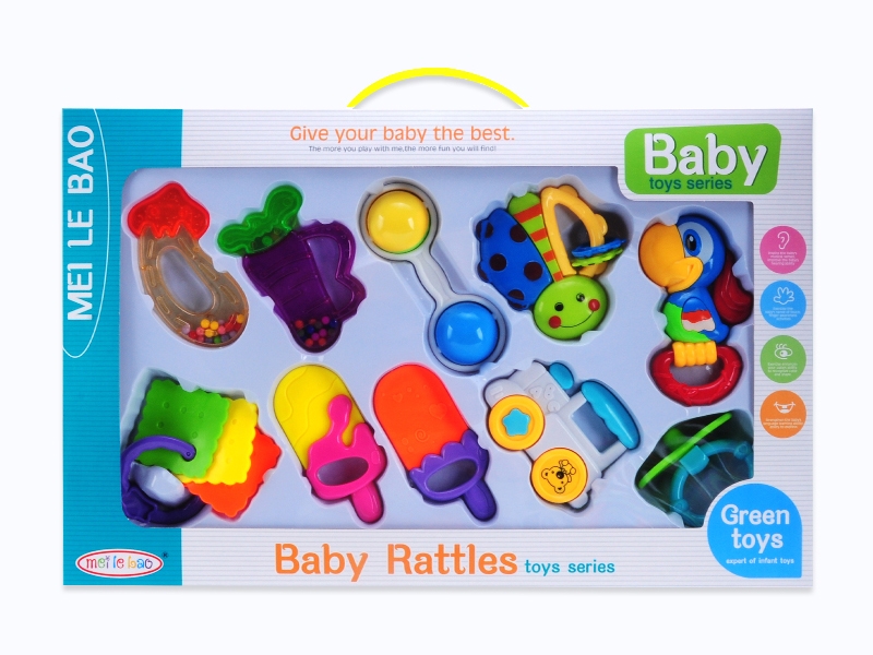 BABY RATTLE 10PCS - HP1119545