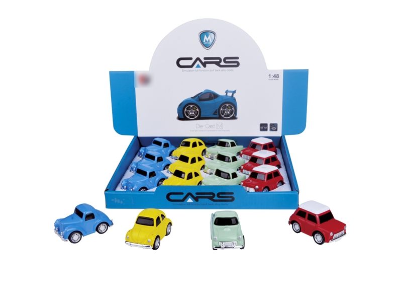 PULL BACK CAR 4 ASST.12PCS - HP1119625