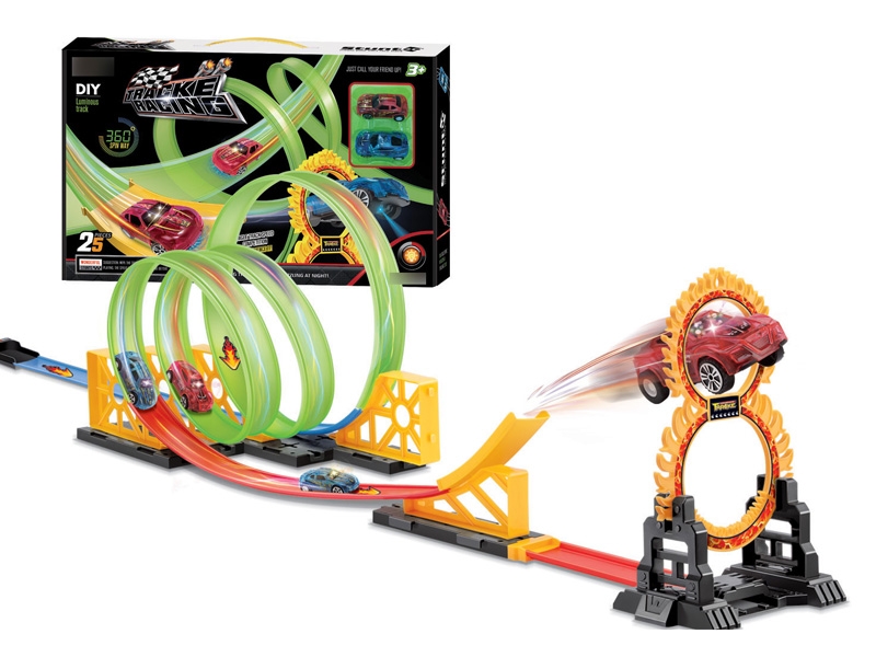 PULL BACK RAIL CAR W/NOCTILUCENCE,26PCS - HP1119942