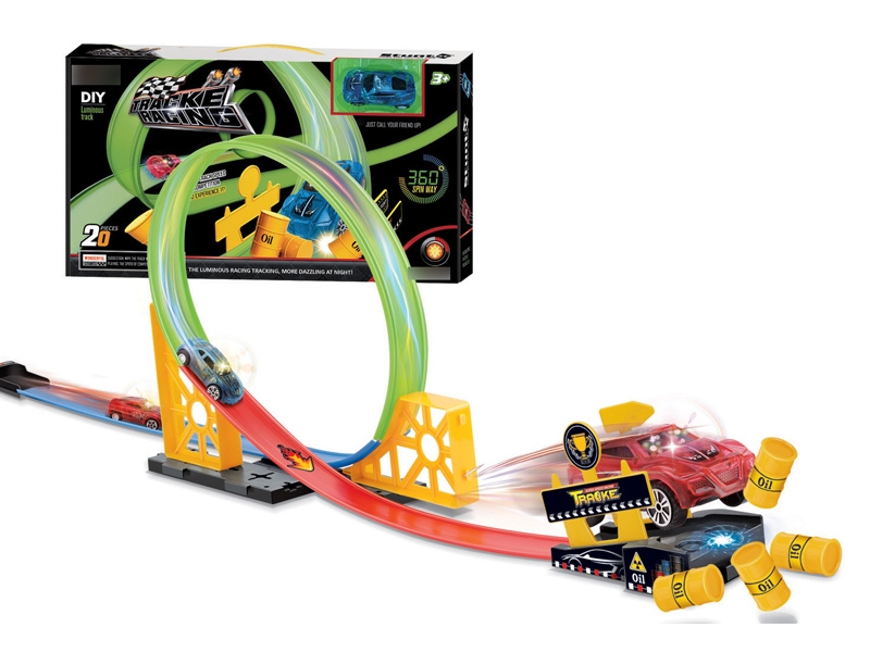 PULL BACK RAIL CAR W/NOCTILUCENC,20PCS - HP1119944