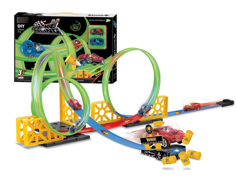 PULL BACK RAIL CAR W/NOCTILUCENC,32PCS - HP1119946