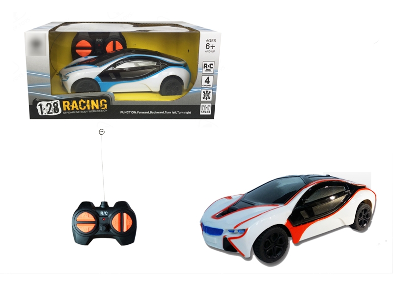 1:28 4 FUNCTION R/C CAR,NOT INCLUDED BATTERY BLUE/ORANGE - HP1120106