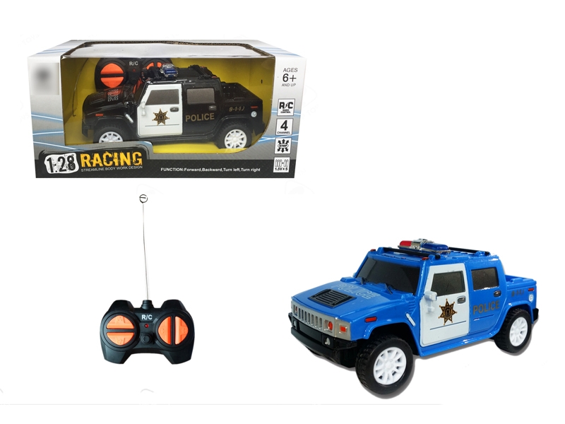 1:28 4 FUNCTION R/C CAR,NOT INCLUDED BATTERY BLUE/BLACK - HP1120107