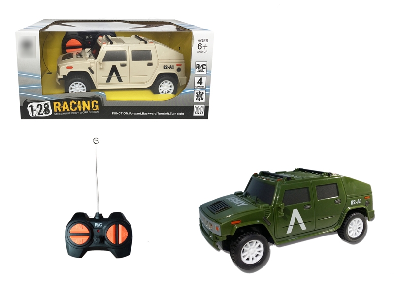 1:28 4 FUNCTION R/C CAR,NOT INCLUDED BATTERY ARMY GREEN/DESERT YELLOW - HP1120113