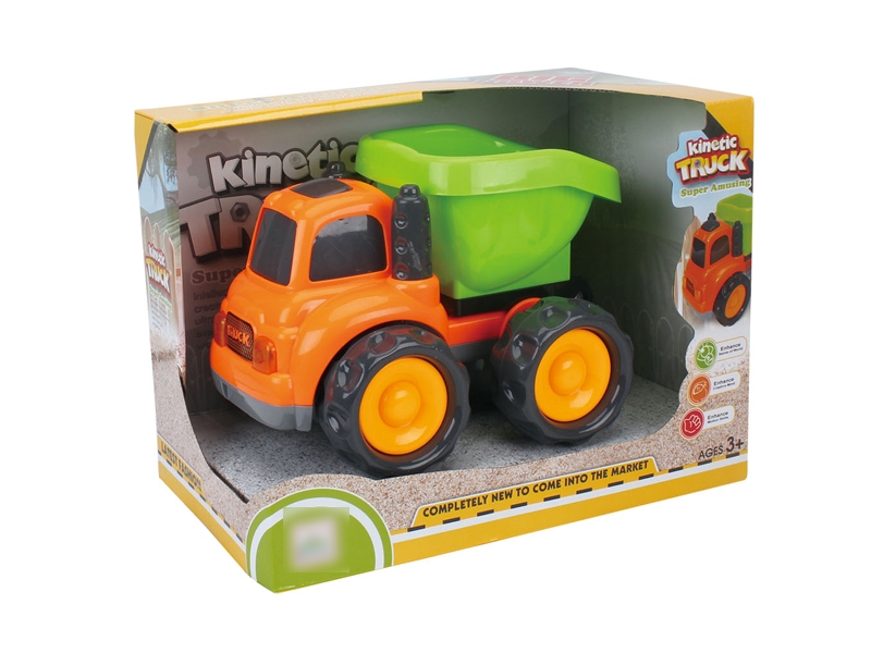 FRICTION CONSTRUCTION CAR GREEN & ORANGE - HP1120139