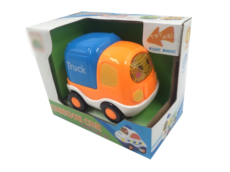 WIND UP CARTOON CAR W/LIGHT & MUSIC & INCLUDED BATTERY - HP1120241