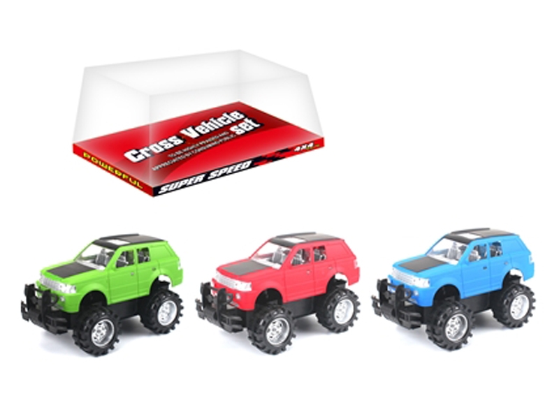 FRICTION CAR RED & BIU & GREEN - HP1120304