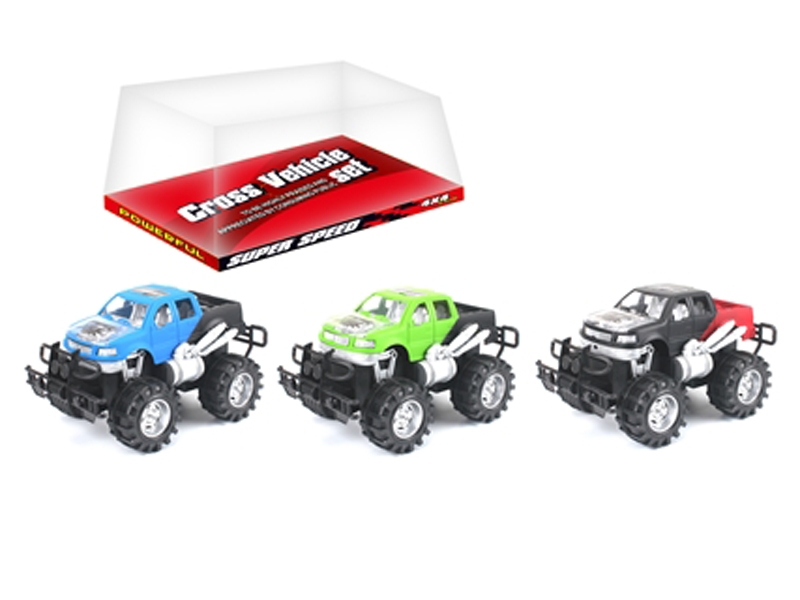 FRICTION CAR BIU & BLACK & GREEN - HP1120308