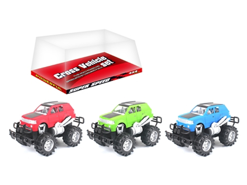 FRICTION CAR RED & BIU & GREEN - HP1120309