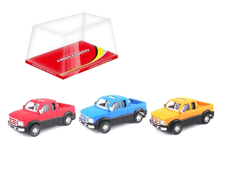 FRICTION CAR RED & YELLOW & BIU - HP1120314