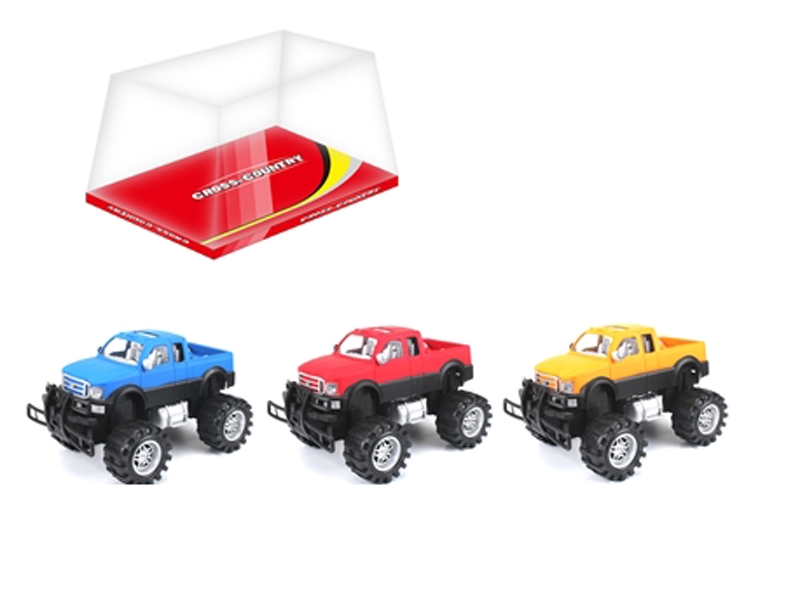 FRICTION CAR RED & YELLOW & BIU - HP1120319