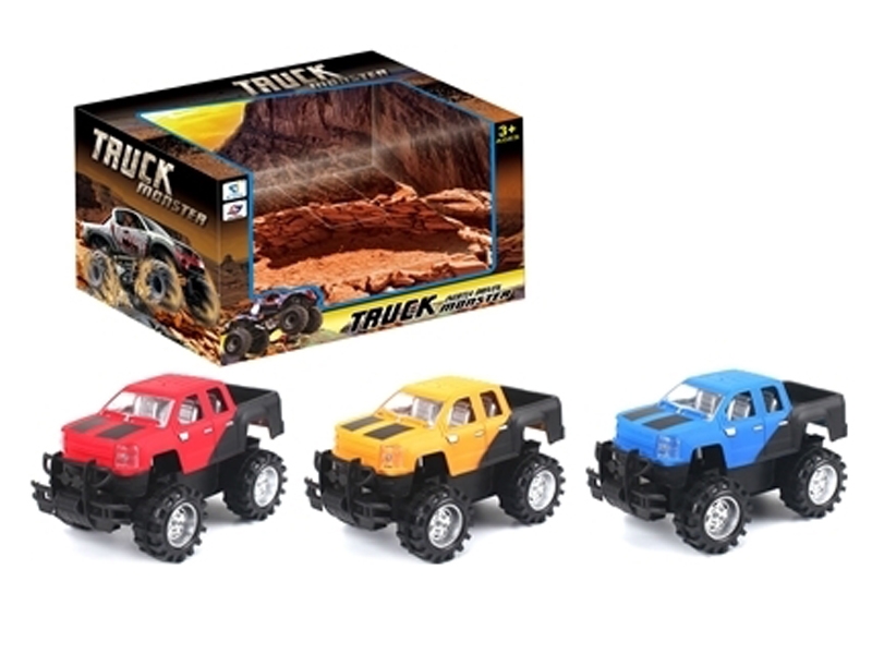 FRICTION CAR RED & YELLOW & BIU - HP1120333