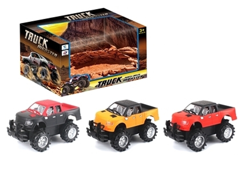 FRICTION CAR  RED & BLACK & YELLOW - HP1120334