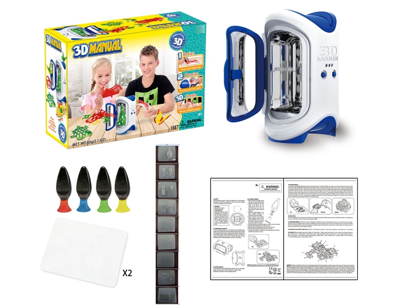DIY 3D GLUE DRAW W/CURING OVEN & ACCESSORIES - HP1120352