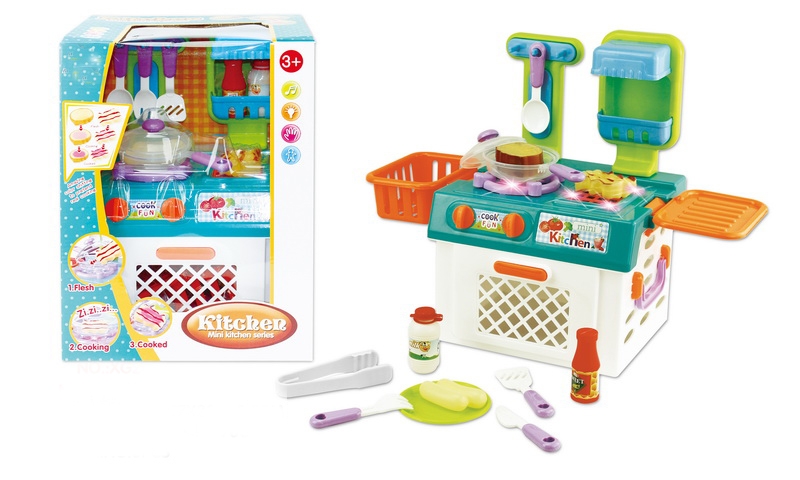 B/O KITCHEN PLAY SET 14PCS - HP1120403