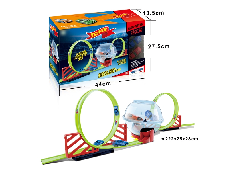 TRACK SET W/2 PULL BACK CAR - HP1120466