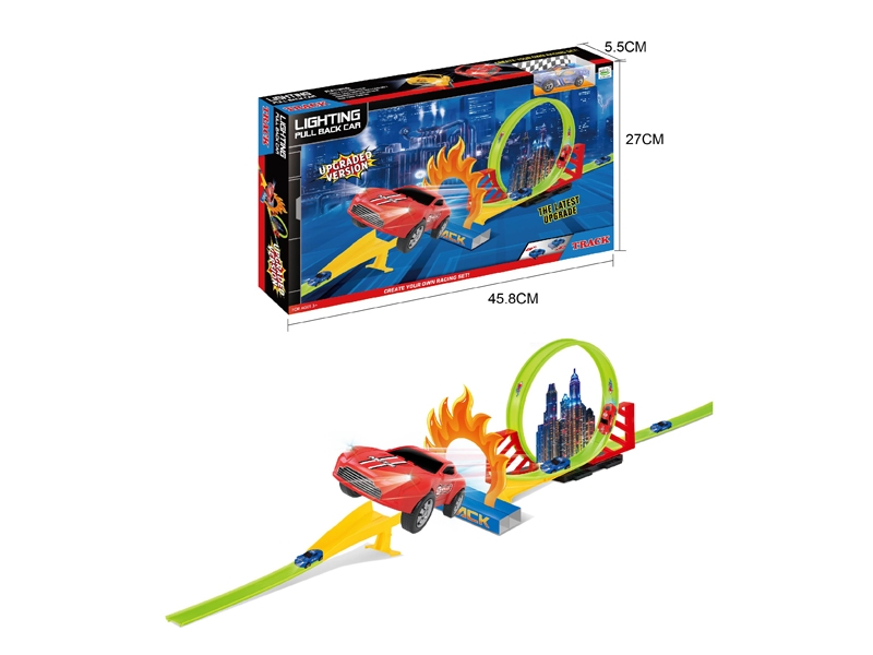 PULL BACK RAIL CAR W/LIGHT & INCLUDED BATTERY - HP1120474