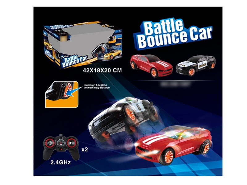 2.4G 4 FUNCTION R/C CAR W/INCLUDED BATTERY BLACK/RED - HP1120657