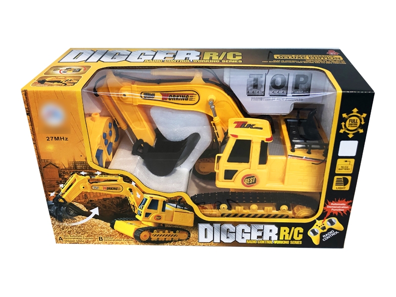 8 FUNCTION R/C CONSTRUCTION CAR W/LIGHT & MUSIC INCLUDED BATTERY - HP1120690