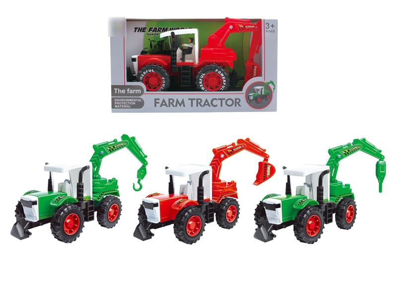 FRICTION FARMER TRUCK RED & GREEN 3 ASST. - HP1120738