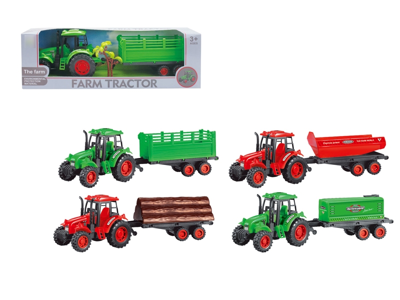 FRICTION FARMER TRUCK RED & GREEN 4 ASST. - HP1120741