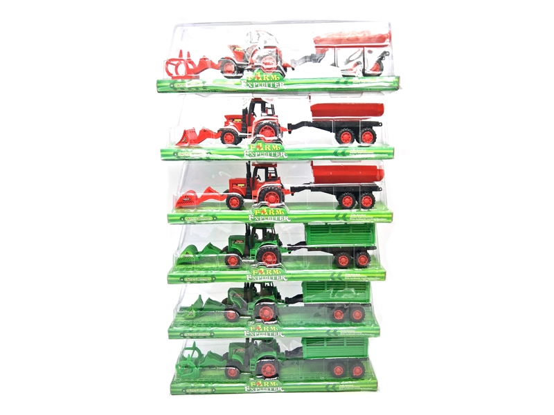 FRICTION FARMER TRUCK RED & GREEN 6 ASST. - HP1120756