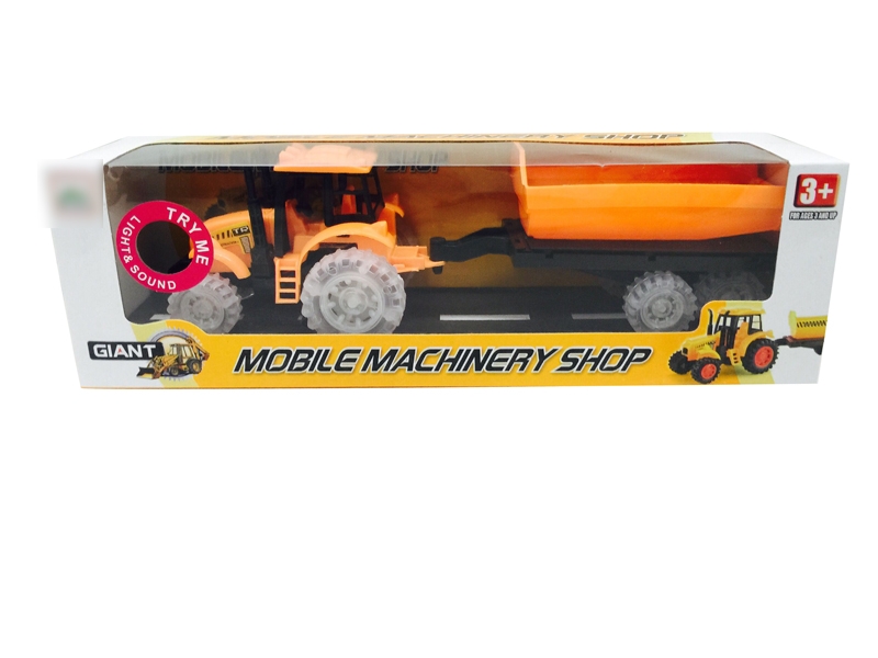 FRICTION FARMER TRUCK W/LIGHT & MUSIC & INCLUDED BATTERY 2 ASST. - HP1120769