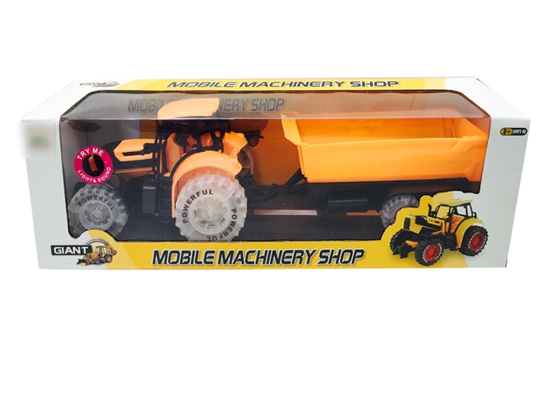 FRICTION FARMER TRUCK W/LIGHT & MUSIC & INCLUDED BATTERY 2 ASST. - HP1120771