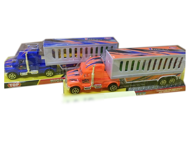FRCITION TRUCK W/2 FREE WAY CARS BIU & ORANGE - HP1120875